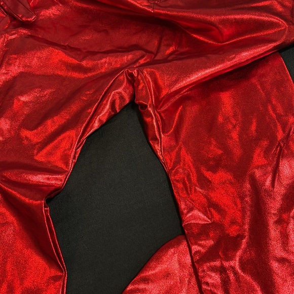 Red metallic stretch full body suit. 100% coverage, medium (23G9C64) - Picture 4 of 10